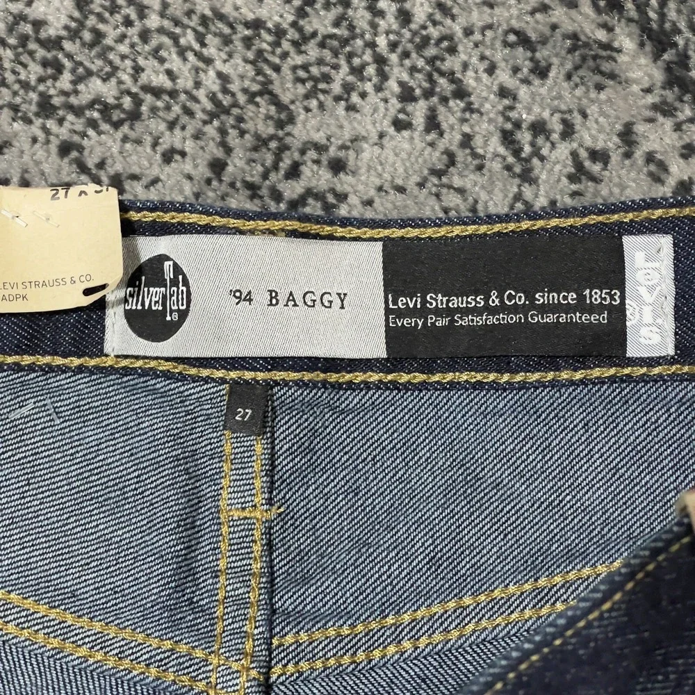Levis Jeans SilverTab '94‎ Baggy Men Size 27x31 Blue Denim Dark Wash Skater NEW